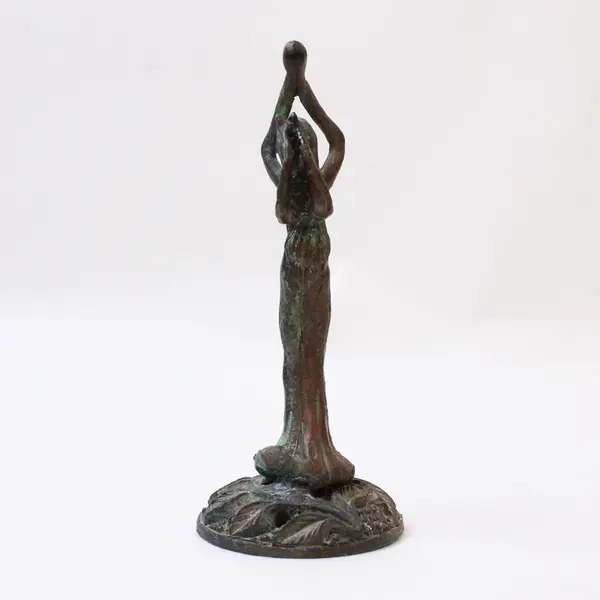 Antique Nike Winged Victory Lady Figurine, Bronze