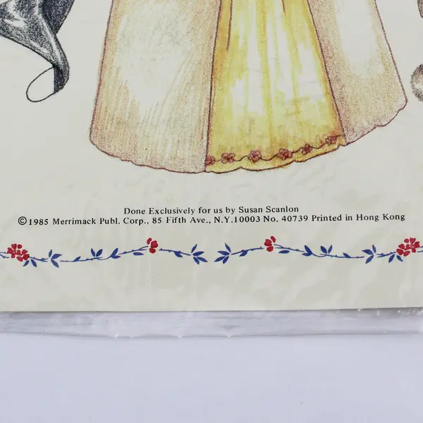 Vtg Merrimack Victorian Rabbit Family 1985 Paper Dolls by Susan Scanlon 