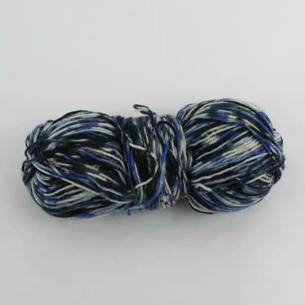 Lot of 3 Skeins of Blue/Turquoise Shades Acrylic Yarn, 7" Long