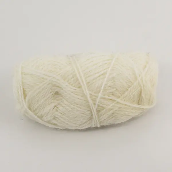 Lot of 2 Partly Used White/Cream Yarn Skeins for Crocheting, Crafting , 1 XL