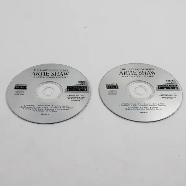 Artie Shaw The Last Recordings Rare & Unreleased 1992 2-CD Set Collector's Ed