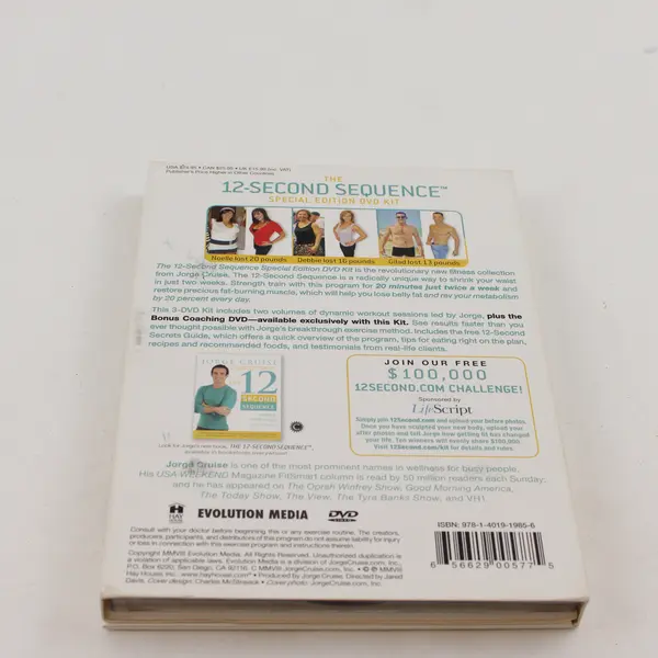 Jorge Cruise The 12 Second Sequence Special Ed DVD Kit 2 DVDs W/Bonus DVD 2008