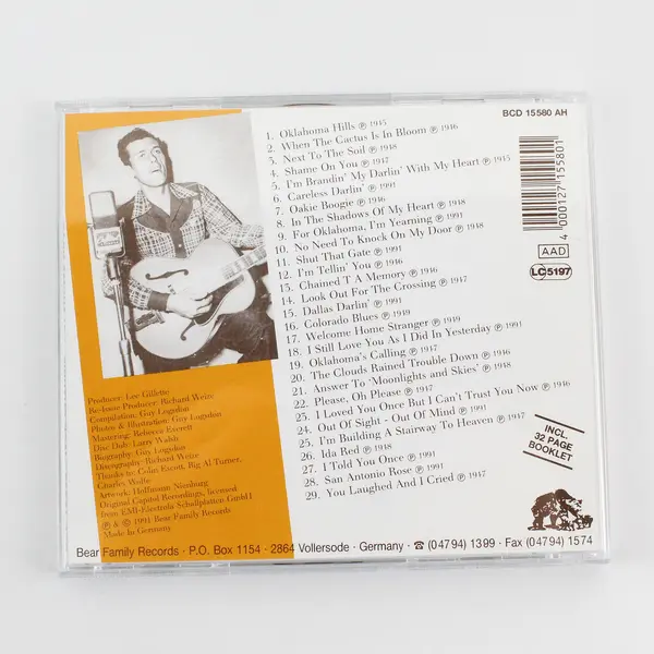 Oklahoma Hills CD, Jack Guthrie 1991