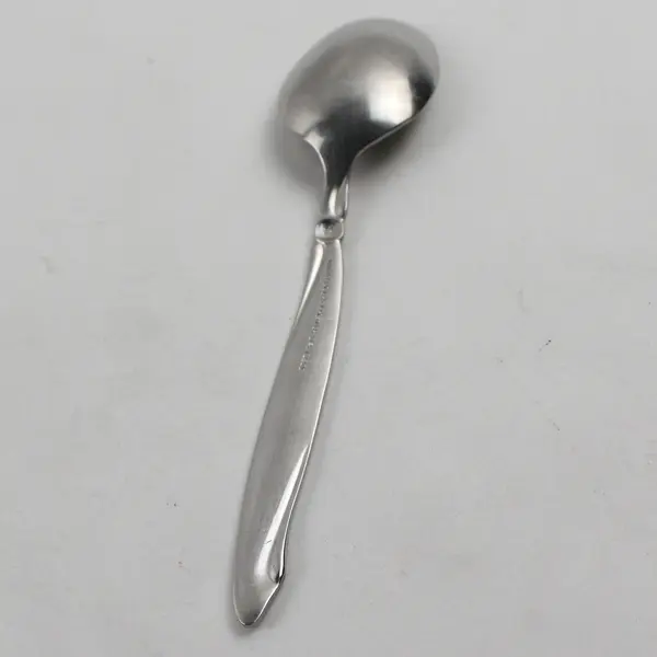 Lot of 3 Oneida Silver Shoreline Pattern SS Oval Soup Spoons 6.75" Good