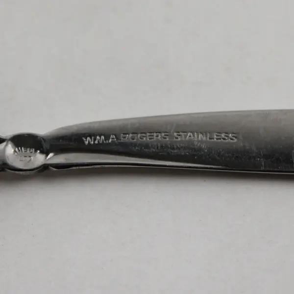 Lot of 2 Oneida Silver Shoreline Pattern SS Sugar Spoons Rare HTF Item 6"