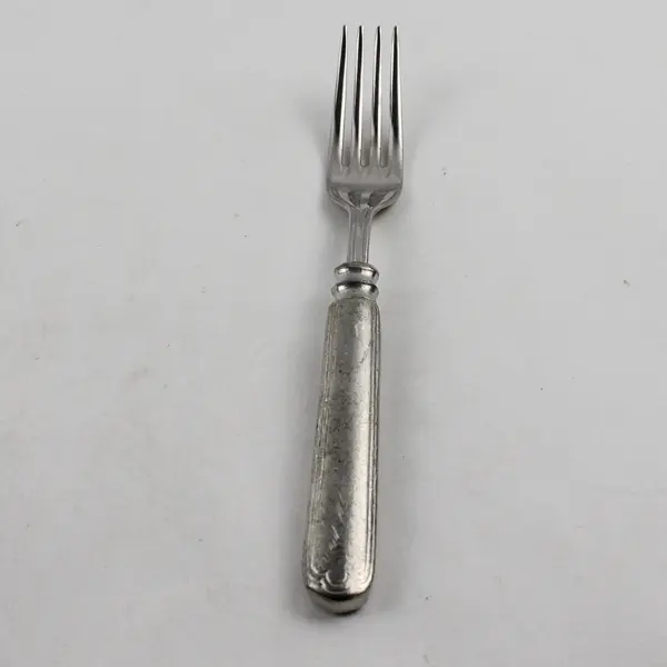 Lamaison Donatella Pattern SS Salad Fork W/Pewter Handle 7.25" Rare HTF Pattern