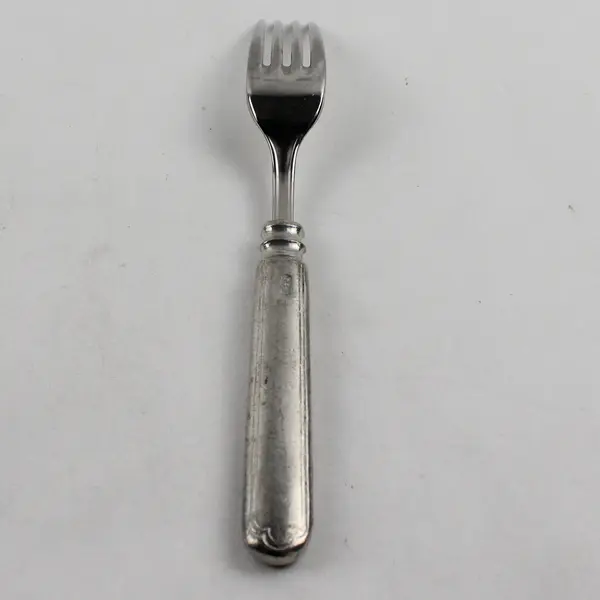 Lamaison Donatella Pattern SS Salad Fork W/Pewter Handle 7.25" Rare HTF Pattern