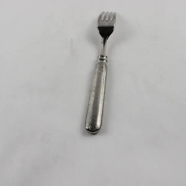 Lamaison Donatella Pattern SS Salad Fork W/Pewter Handle 7.25" Rare HTF Pattern