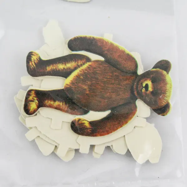 Vintage 1975 Shackman  Merrimack Miniature Teddy Bear Paper Doll 5 Costumes Hats