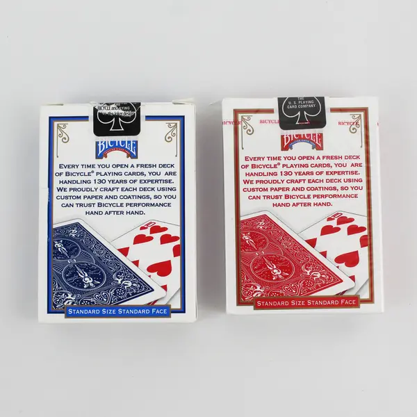 Set of 2 Bicycle Standard Poker Playing Cards 1-Red Deck Sealed 1-Blue Deck