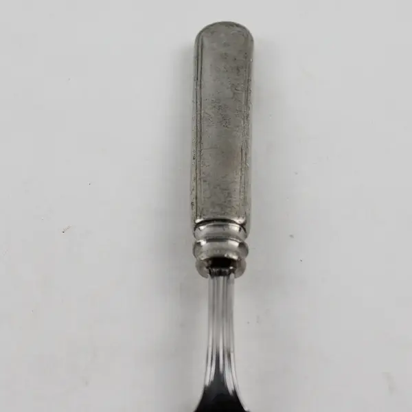 Lamaison Donatella Pattern SS Soup Spoon W/Pewter Handle 8.5" Rare HTF Pattern