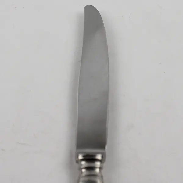 Lamaison Donatella Pattern SS Dinner Knife W/Pewter Handle 9.5" Rare HTF Pattern