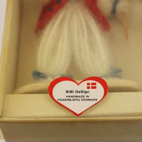 Bibi Design Handmade in Denmark Yarn Doll 5in New Collectible