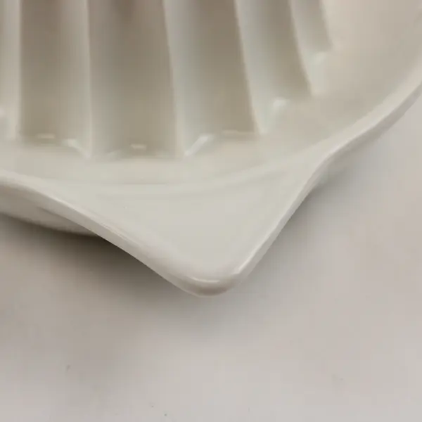 Vintage White Ceramic Lemon Squeezer Manual Citrus Press Retro