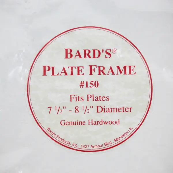 Bards Round Wood Plate Frame For 7.5-8.5" Plates