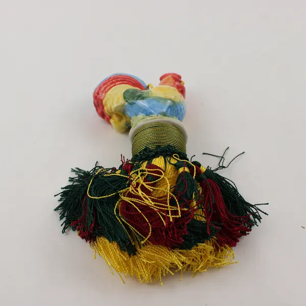 Hanging Ceramic Rooster with Tassel Rustic Kitchen Farmhouse Decor