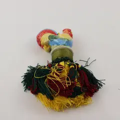 Hanging Ceramic Rooster with Tassel Rustic Kitchen Farmhouse Decor