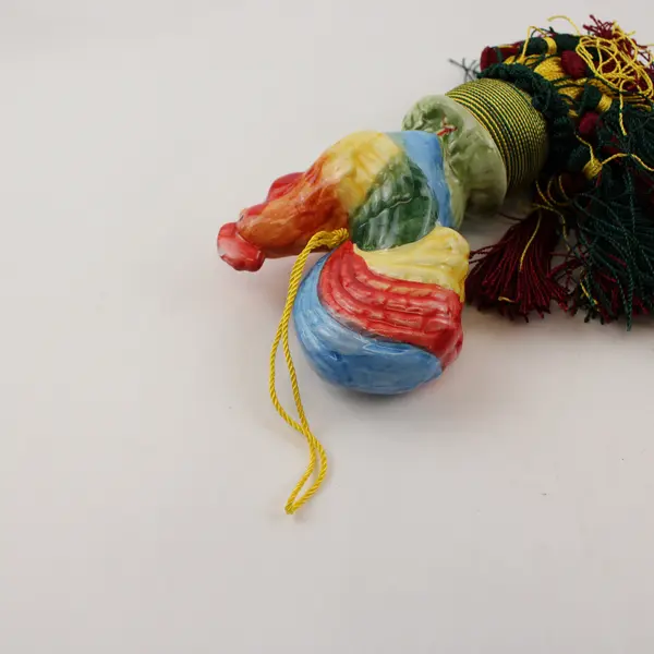 Hanging Ceramic Rooster with Tassel Rustic Kitchen Farmhouse Decor