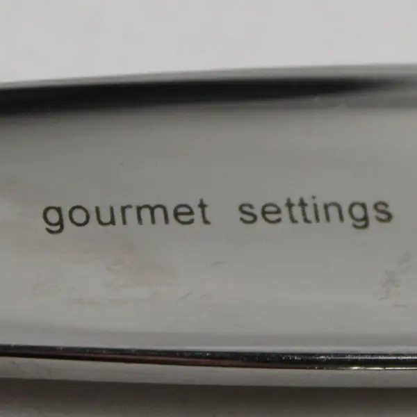 Gourmet Settings Cruise Pattern Stainless Solid Serving Spoon 10" Rare HTF Item
