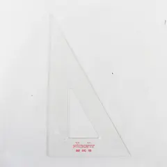 Pickett Clear Plastic Drafting Triangle 30 SC 12in Used