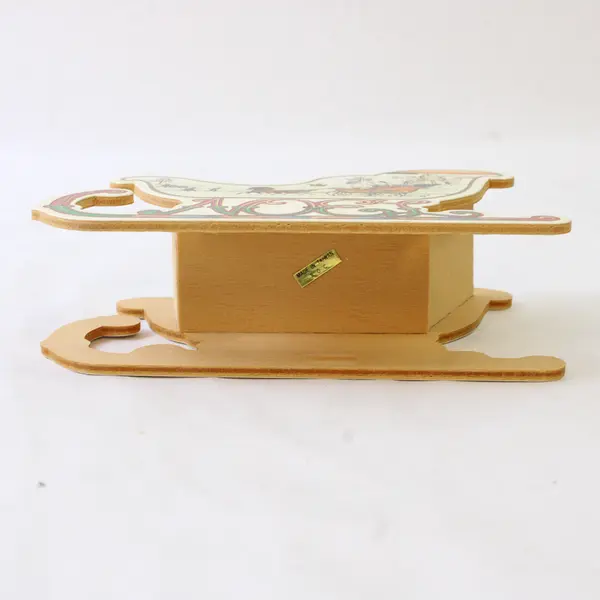 New Decorative Wooden Sleigh Noel Rustic Holiday Mantel Table Decor