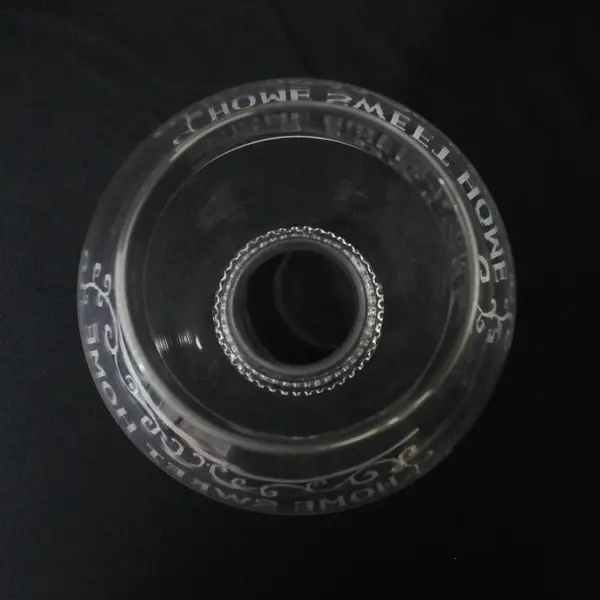 Vintage HOME SWEET HOME Glass Oil Lamp Chimney