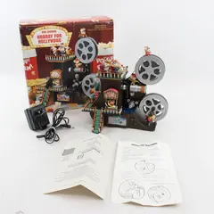 Vintage Enesco Hooray for Hollywood Animated Music Box Projector 1991 New Works