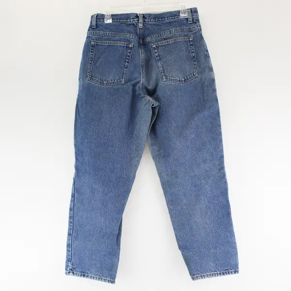 Vtg L.L. Bean Women's 12 Petite Original/Relaxed Fit Flannel Lined Denim Jeans