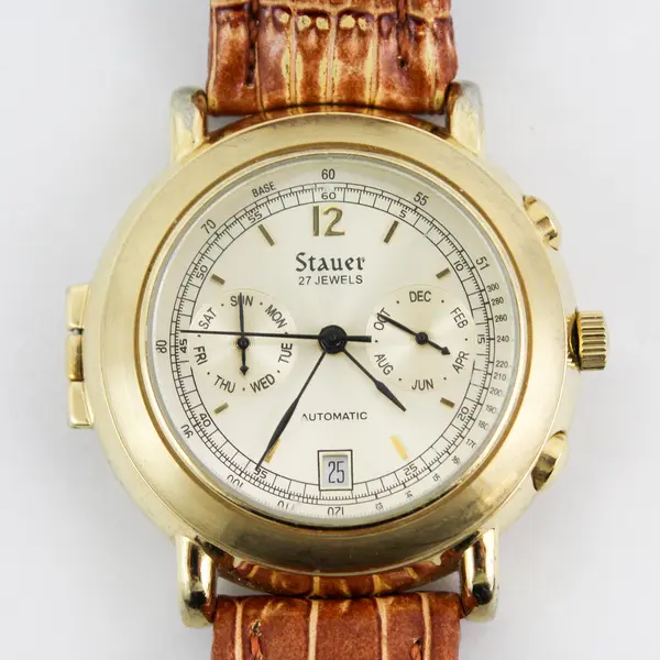 STAUER Ritorno 1944 Day Date Month  27 Jewel Automatic Men's Watch Working