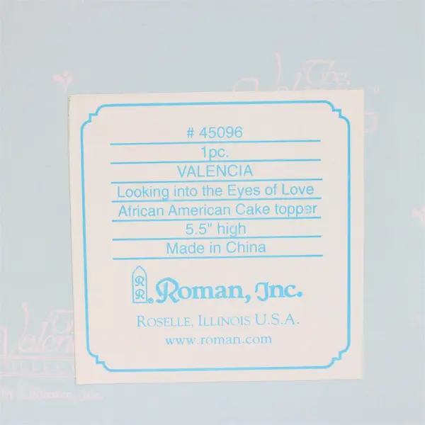 Roman Inc Valencia Collection African American Wedding Cake Topper 45096 New