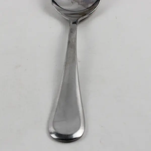 Bobby Flay Classica Pattern Stainless Steel Solid Serving Spoon 8.75" Rare Item
