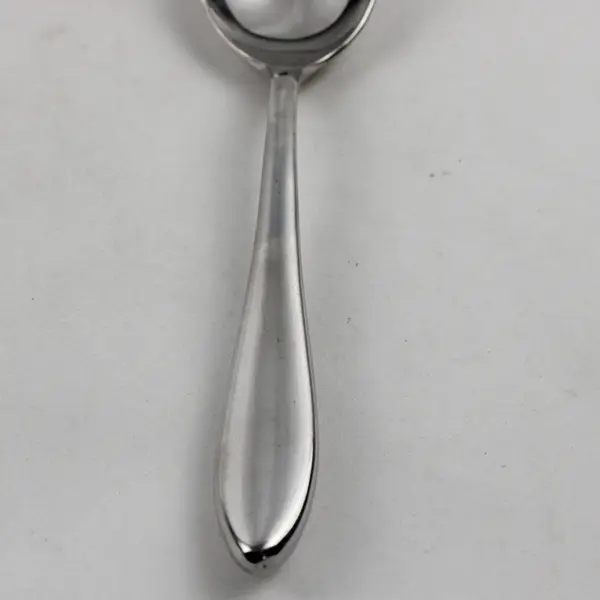Bugatti Flatware Unknown Rare HTF Pattern 18/10 SS Oval Soup Spoon 7.25" Good