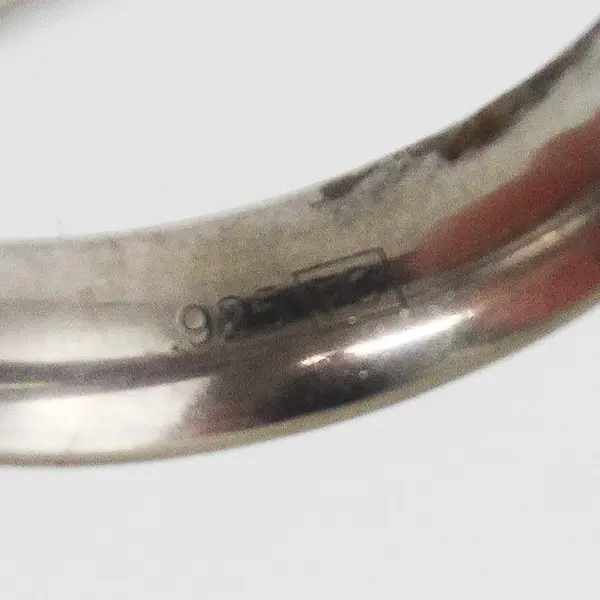Vintage Signed FC 925 Sterling Silver Band Ring Size 6.75