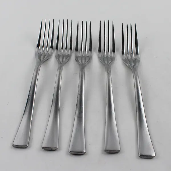 Lot of 5 Harry & Camila Unknown Rare HTF Pattern Stainless Dinner Forks 8" Good