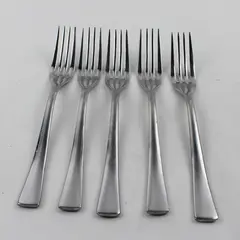 Lot of 5 Harry & Camila Unknown Rare HTF Pattern Stainless Dinner Forks 8" Good