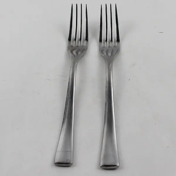 Lot of 2 Harry & Camila Unknown Rare HTF Pattern Stainless Salad Forks 7" Good