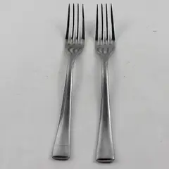 Lot of 2 Harry & Camila Unknown Rare HTF Pattern Stainless Salad Forks 7" Good