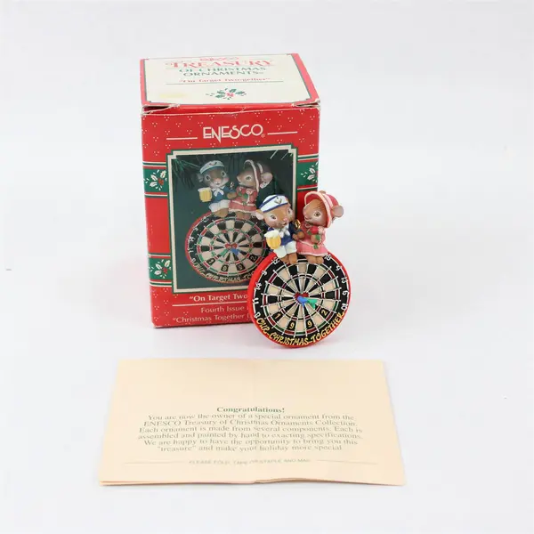 Enesco Treasury of Christmas Collectible Ornaments On Target Together New