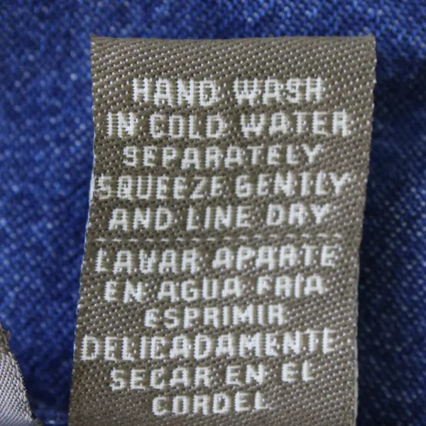 Vintage Jane Ashley Women's 1X Blue Denim Button Up Short Sleeve Shirt