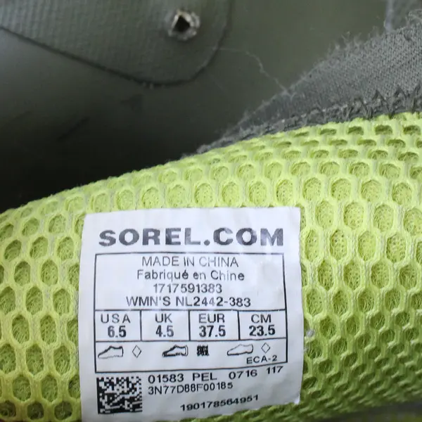 SOREL Women's 6.5 Joan Rain Rubber Wedge Boot Waterproof Lace-Up