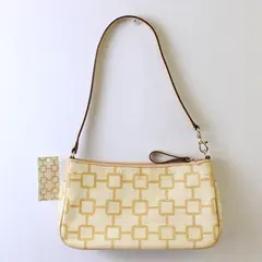 NWT Nine West Accessories Beige Woven & Lined Zipper Closure Shoulder Bag 