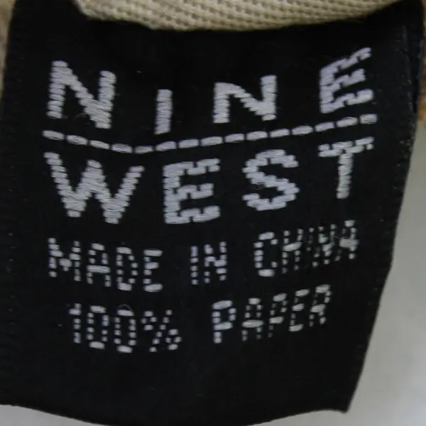 NWT Nine West Accessories Beige Woven & Lined Zipper Closure Shoulder Bag 