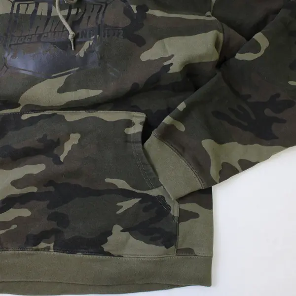 Kamph Rock Crushing Green Camo Hoodie Men's Large