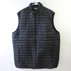Eddie Bauer Black Down Insulated Puffer Vest Men's Size TL