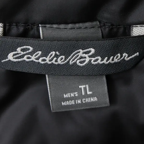 Eddie Bauer Black Down Insulated Puffer Vest Men's Size TL