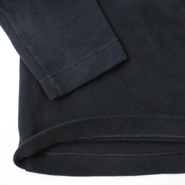 Gap Solid Black Crew Neck Sweatshirt Men's Large