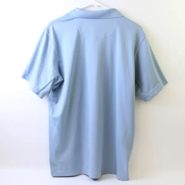Columbia Light Blue Short-Sleeved Polo Men's Large