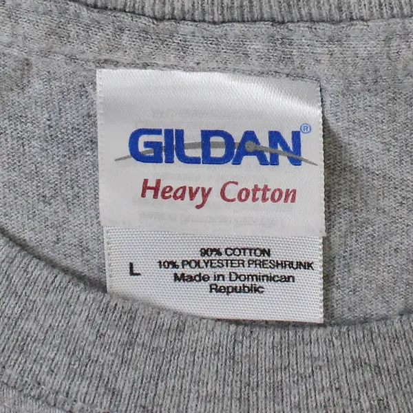 Gildan Gray Short-Sleeved American Flag Graphic T-Shirt Men's Large