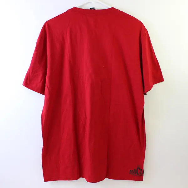 District Grizzly Strong McMinnville High School Red T-Shirt Adults Large