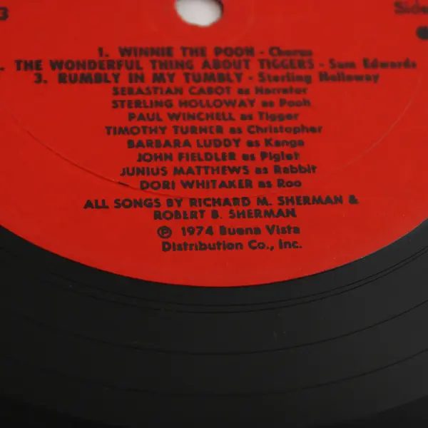 Winnie The Pooh And Tigger 12" Vinyl Record